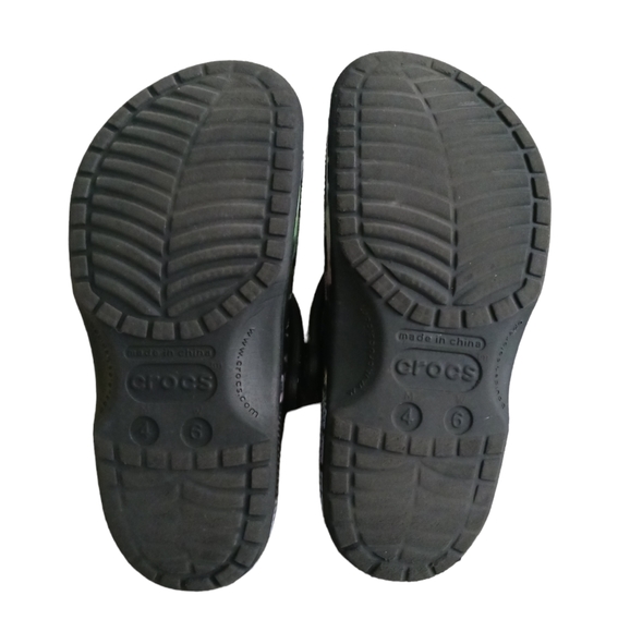 CROCS Black Tie Dye Size 6W - Picture 4 of 4